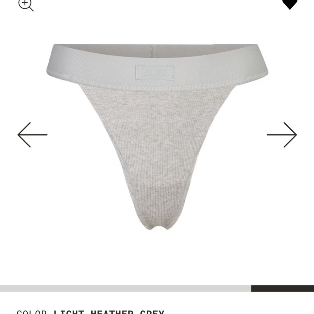 Skims cotton rib Thong